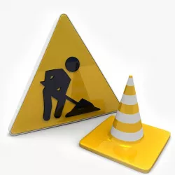 Under construction sign