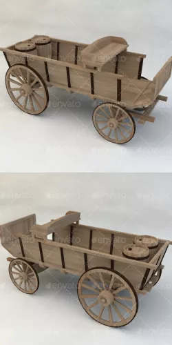 Wagon Wooden Western