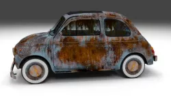 Weathered Fiat 500 Nuova