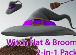 Witch Hat and Broom