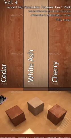 Wood CG Textures High Resulution 3 in 1 Vol.4