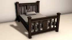 Wooden Bed