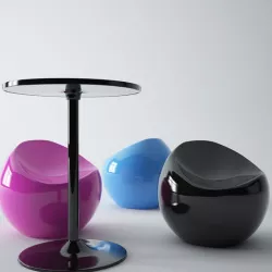 XLBoom Table Medium Ball Chair Copper