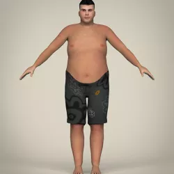 Young Fat Man