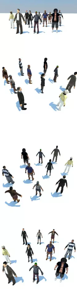 10 LOW POLY PEOPLE P1