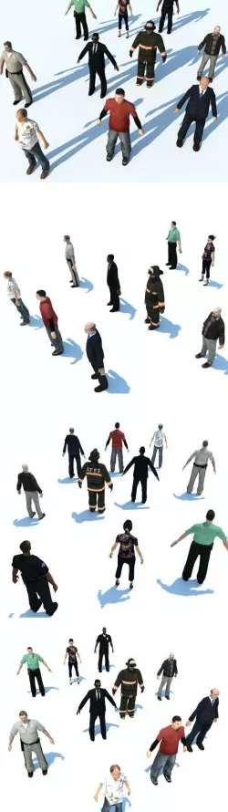 10 LOW POLY PEOPLE part2