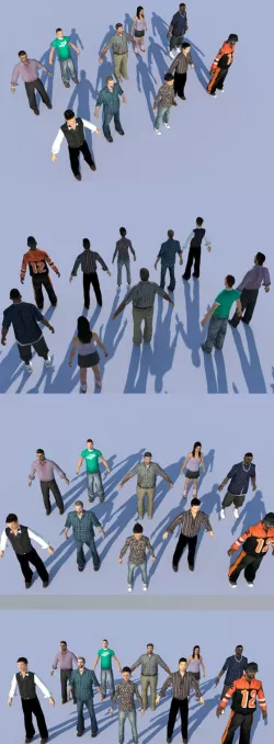 10 LOW POLY PEOPLE part4