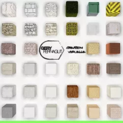 (30+) Materials pack for VRAY C4D