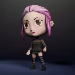 3D Character - Low Poly - Chibi - Rigged