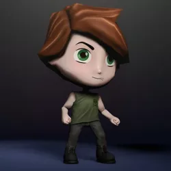 3D Character - Low Poly - Chibi - Rigged