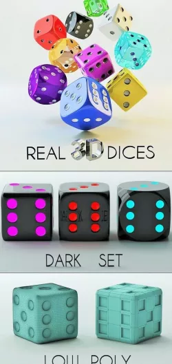3D Dice Set