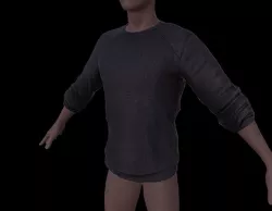 3D male cloth (Shirt)