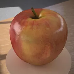 3D model apple fruit