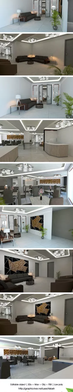 3d Office Interior