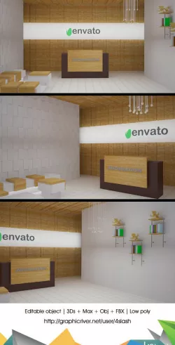 3D Office Reception