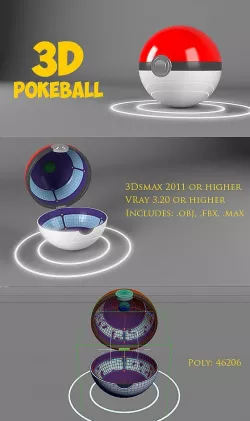 3D Pokeball