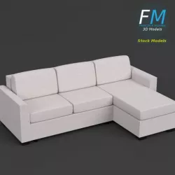 Angular couch sofa