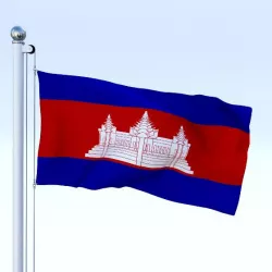 Animated Cambodia Flag