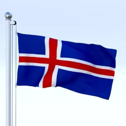 Animated Iceland Flag