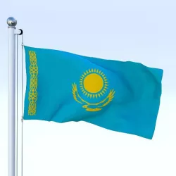 Animated Kazakhstan Flag