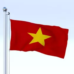 Animated Vietnam Flag