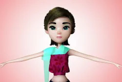 Ara Female Cartoon Character