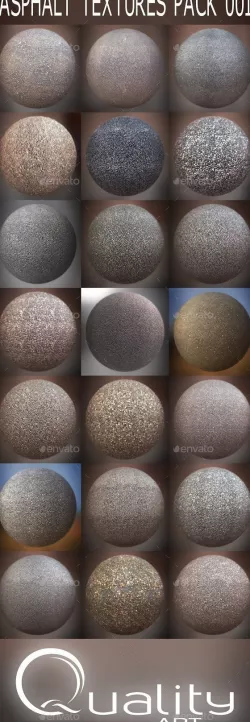 Asphalt Textures Pack 001