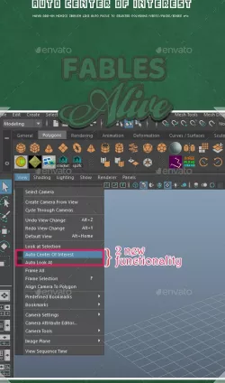 Auto Center Of Interest for Maya (focus to selected like zbrush)