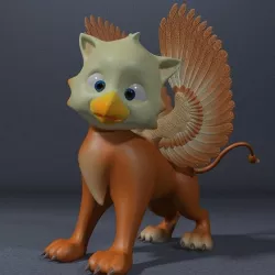 Baby Griffin Rigged