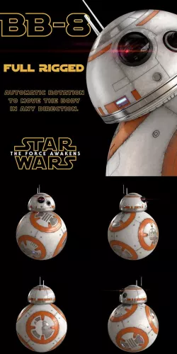 BB-8 Star Wars Droid Full Rigged