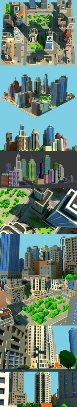 Big City Low Poly Pack