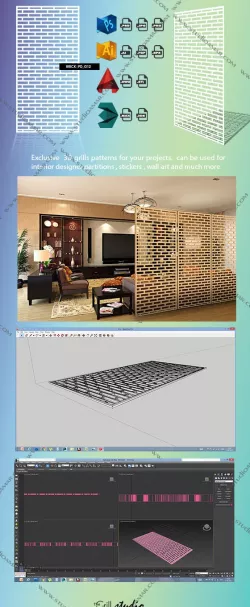 Brick (3D screen) PD_G12