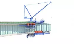 Bridge construction hanging basket