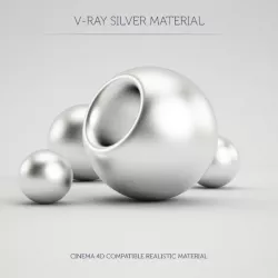 C4D V-Ray Silver Material