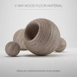 C4D V-Ray Wood Floor Material