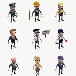 Cartoon people collection