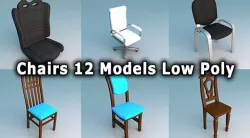 Chairs Low Poly