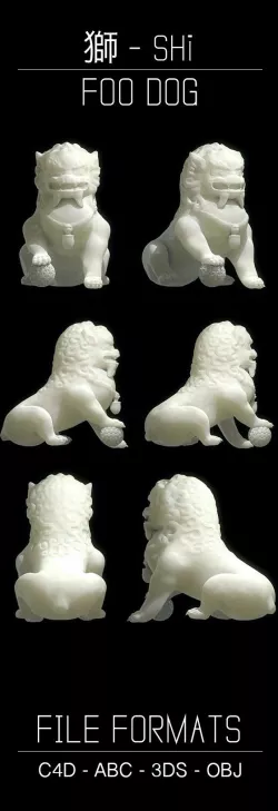 Chinese Lion Dog- Guardian - Foo Dog