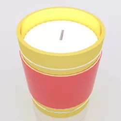 Christmas candle decoration