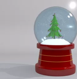 Christmas Snow Globe Tree