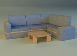 Cloth corner sofa