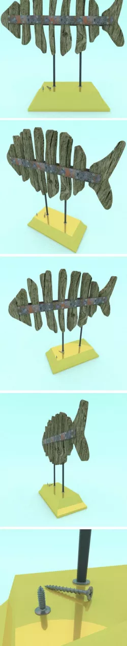 Decorative sculpture LANESTER fish