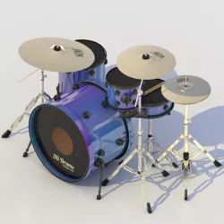 DRUM SET PERCUSSION MUSIC INSTRUMENT KIT & CYMBALS