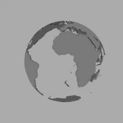Earth continents globe