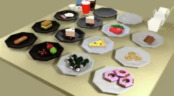 Fast-food Low Poly Pack