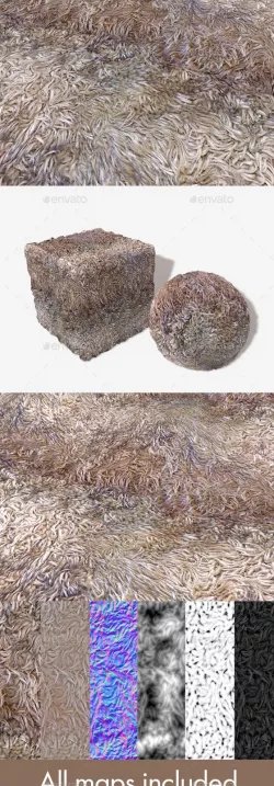 Faux Fur Rug Seamless Texture