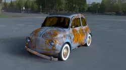 Fiat 500 Nuova 1957 rusty HDRI