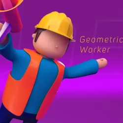 Geometric Low Poly Worker 02