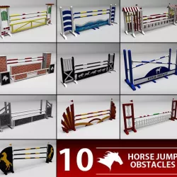 Horse jump obstacle pack