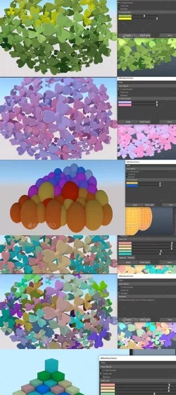 ktRainbowPolygons maya mel script